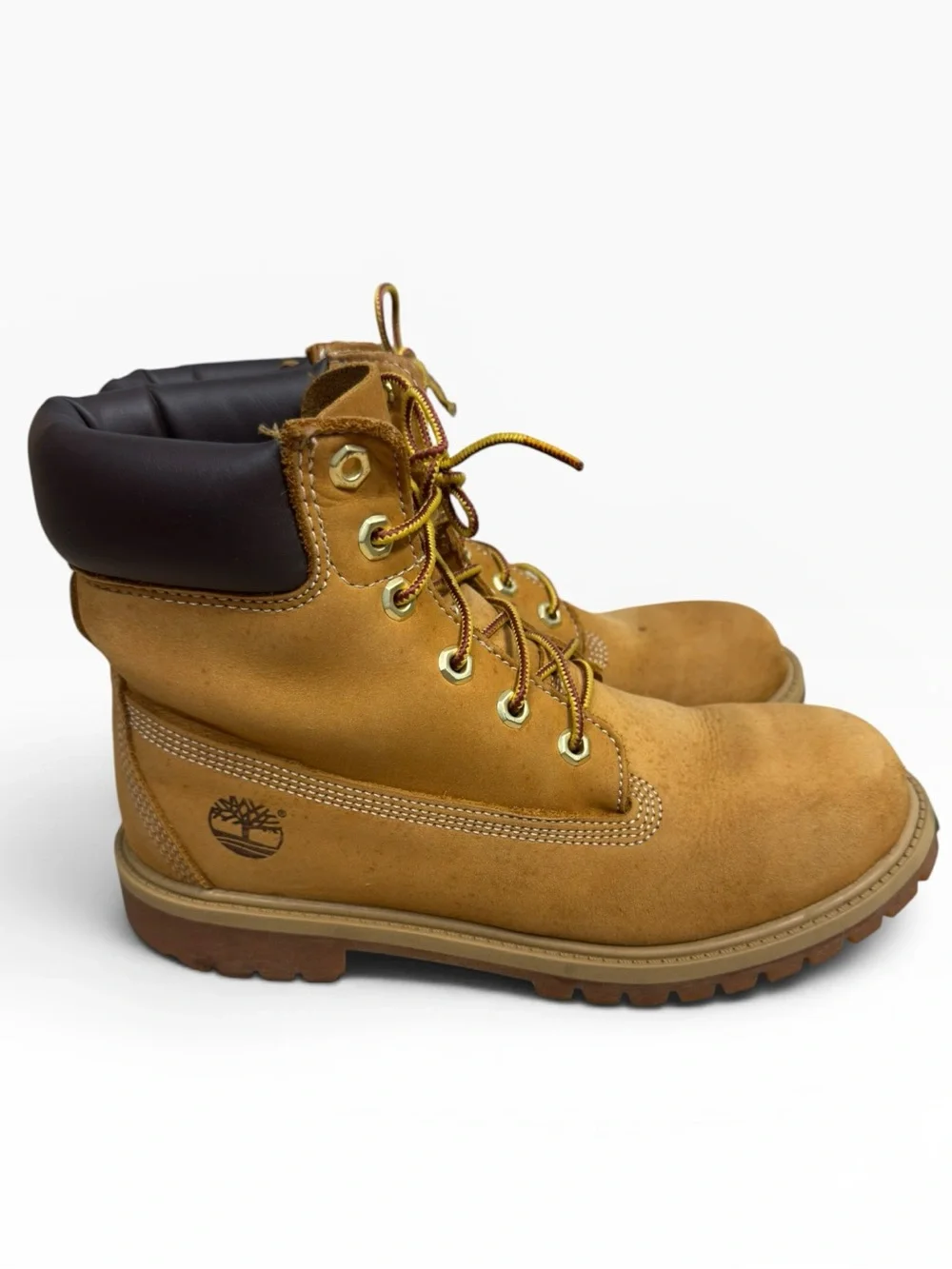 Timberland Premium 6 Inch Waterproof Wheat Nubuck Boots Mens Size 7